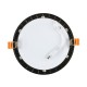 Dalle LED Ronde Extra Plate - 12W - Cadre Noir