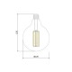 Ampoule LED E27 Dimmable Filament Gold G125 6W 