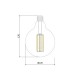 Ampoule LED E27 Dimmable Filament Suprême Gold G125 6W 