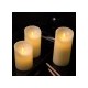 Pack de 3 Bougies LED Couleur ivoire Flamme Spéciale