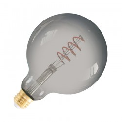 Ampoule LED E27 Dimmable Filament Spirale Silver Big Supreme G250 4W