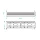 Cloche Linéaire LED 90W IP65 130lm/W Mean Well Dimmable