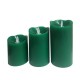 Pack de 3 Bougies LED Verte Special Flame