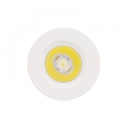Spot LED Downlight COB Orientable Rond 3W Blanc