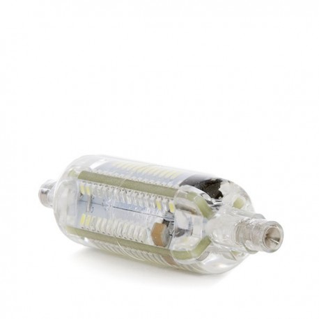 Ampoule LED R7S 360º en silicone 80 mm SMD3014 6 W 600 lm 50 000 h - Color - Blanc chaud