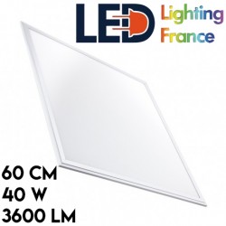 Panneau LED Slim 60x60cm 40W 3600lm Cadre blanc