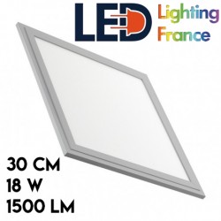 Dalle Carrée LED - 30 x 30 cm - 18W - 1500lm - Cadre Argenté