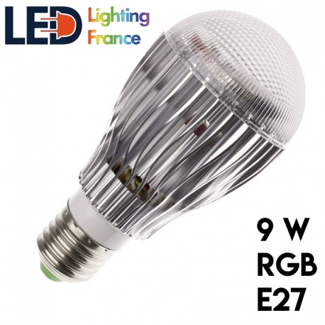 Ampoule LED - E27 - RGB - 9W