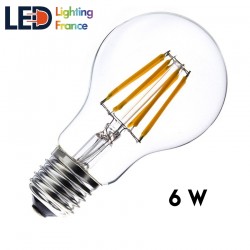 Ampoule LED E27 Filament Classique A60 - 6W